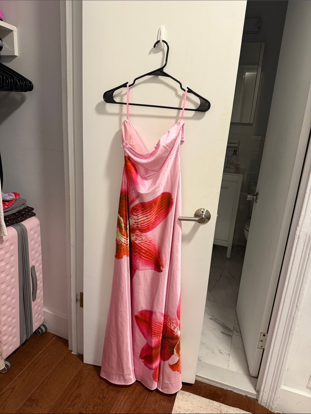 Celeste maxi dress orchid pink/red